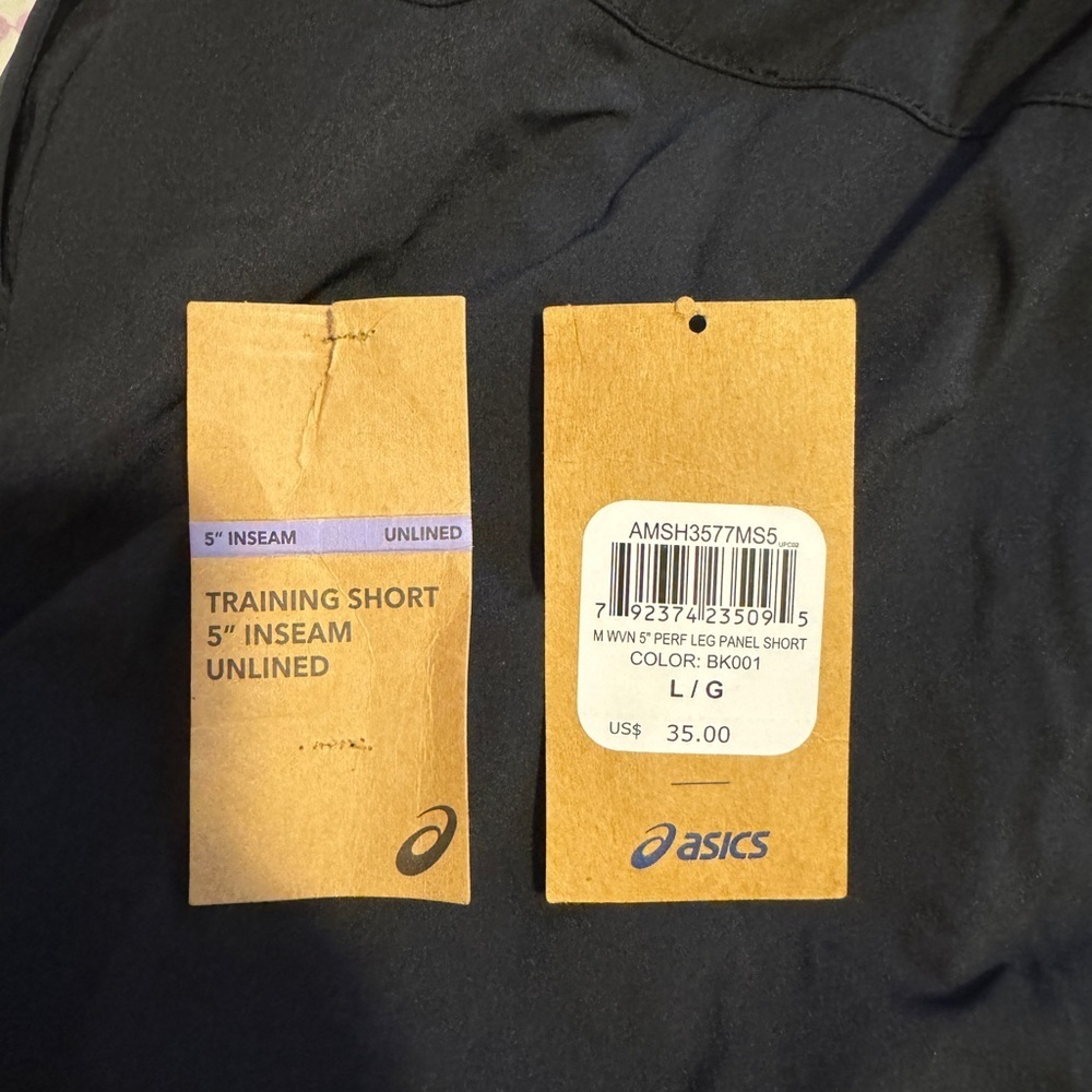 4/$25 Like new Black Women's asics Shorts sz L - Picture 6 of 6